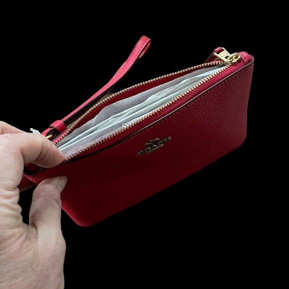 Coach Small Red Wristlet - NWT - Picture 3 of 4